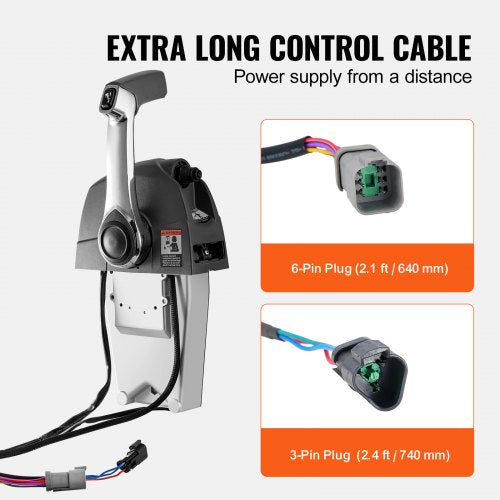 Boat Throttle Control 5006186 Topmounted Outboard Remote Box For Evinrude