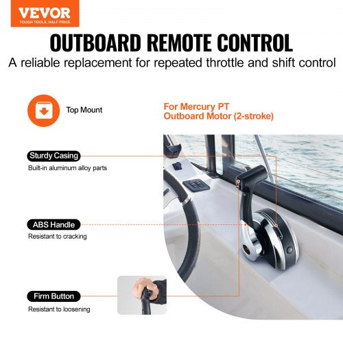 Boat Throttle Control 8M0059686 TopMounted Outboard Remote Control Box
