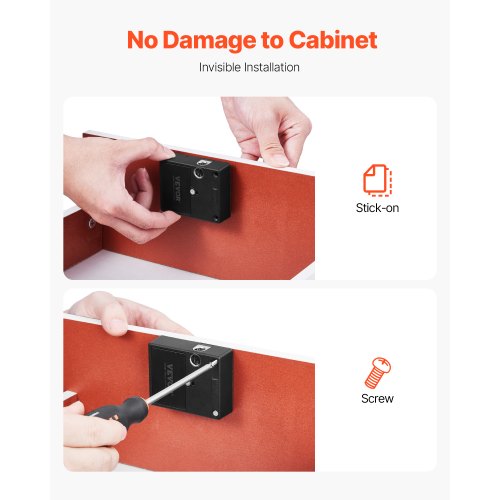 Electronic Cabinet Lock 4in1 Smart Cabinet Lock with 3AAA Accumulator