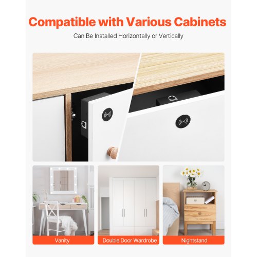 Electronic Cabinet Lock 4in1 Smart Cabinet Lock with 3AAA Accumulator