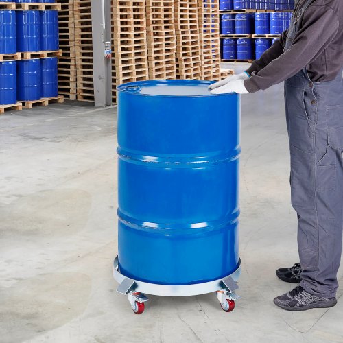 2PCS 55 Gallon Heavy Duty Drum Dolly 1000 lbs Load Capacity Barrel Dolly