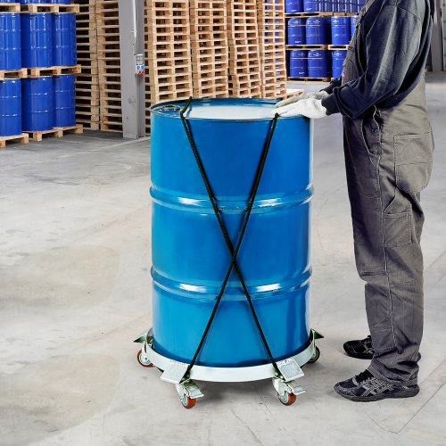 55 Gallon Heavy Duty Drum Dolly 1250lbs Load Capacity Barrel Dolly Cart