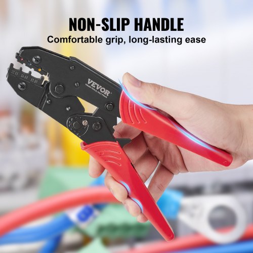 Ratcheting Crimping Tool Set For Insulated Electrical Connectors AWG2210