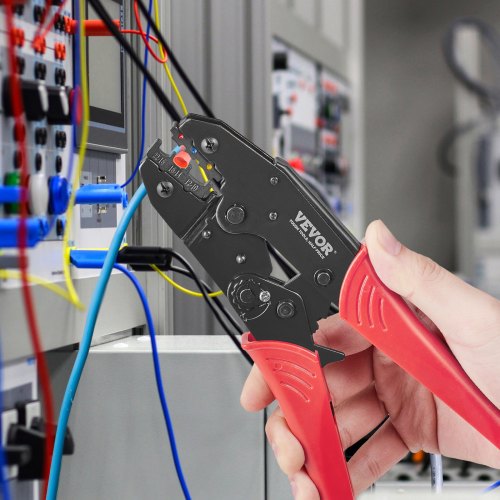 Ratcheting Crimping Tool Set For Insulated Electrical Connectors AWG2210