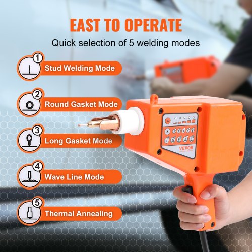 Stud Welder Dent Repair Kit 800W Spot Welder Stud with 5 Welding Mode Auto