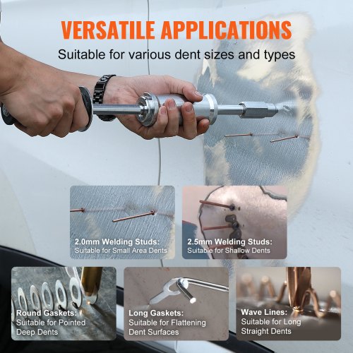 Stud Welder Dent Repair Kit 800W Spot Welder Stud with 5 Welding Mode Auto