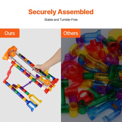 Marble Run Set 153 PCS with Motorized Elevator with 30 Plastic Marbles