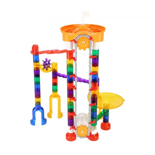 Marble Run Set 153 PCS with Motorized Elevator with 30 Plastic Marbles