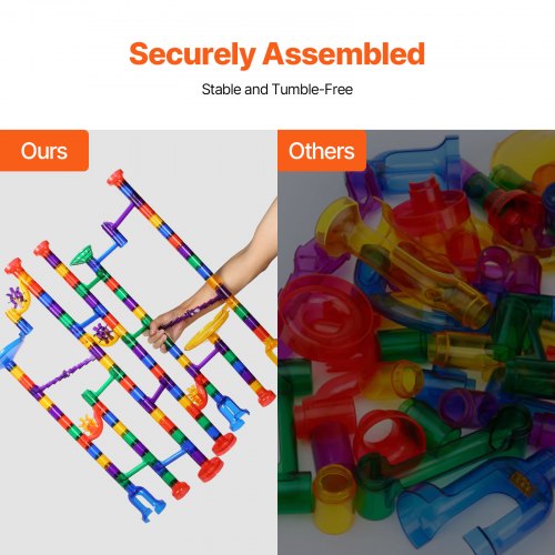 Marble Run Set 150 Piece Marble Maze Building Block Brain Game with 10