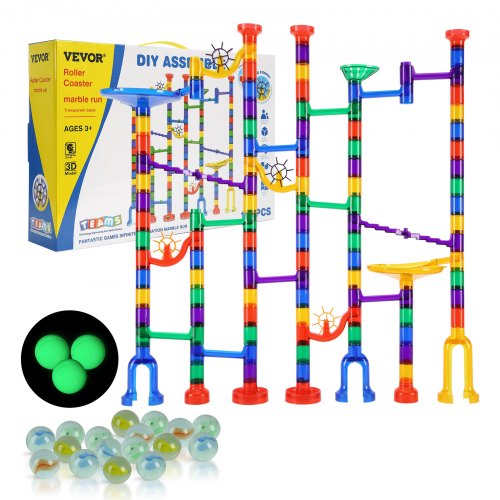 Marble Run Set 150 Piece Marble Maze Building Block Brain Game with 10