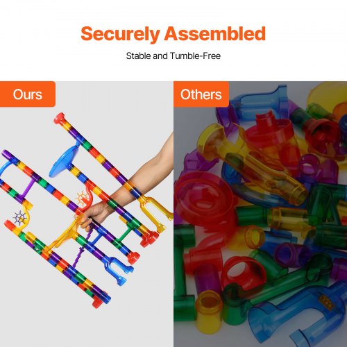 Marble Run Set 110 Piece Marble Maze Building Block Brain Game with 10