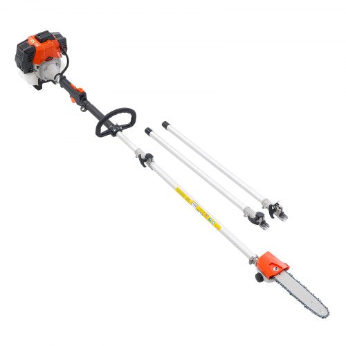 Gas Pole Saw 43Cc 2 Stroke Powered Saws With 10 In Cutting Bar Cordless Tree lb