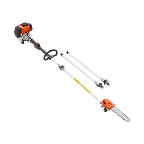Gas Pole Saw 43Cc 2 Stroke Powered Saws With 10 In Cutting Bar Cordless Tree