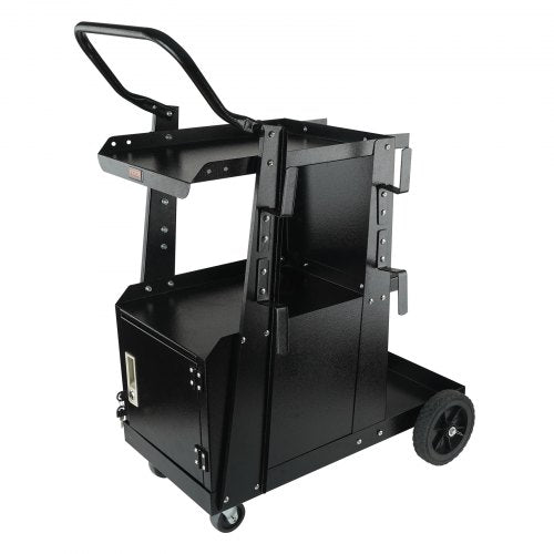 Welding Cart 2Tier Heavy Duty Welder Cart with AntiTheft Lockable