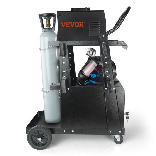 Welding Cart 2Tier Heavy Duty Welder Cart with AntiTheft Lockable