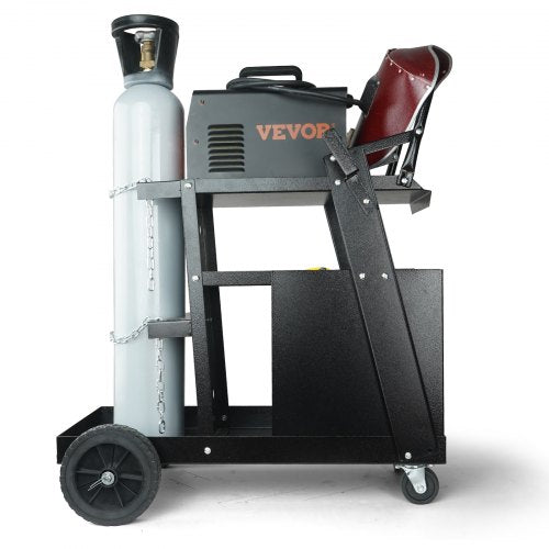 Welding Cart 2Tier 4 Drawers Welder Cart with 265 LBS Weight Capacity