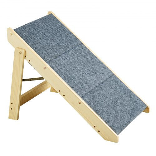 Wooden Pet Steps Convertible 2in1 Dog Staircase Ramp for Access to Beds