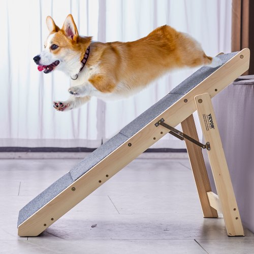 Wooden Pet Steps and Ramp Combo 2in1 Design Foldable Access for Beds