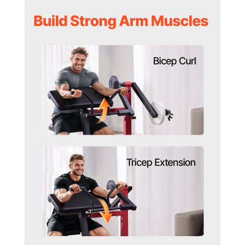 Preacher Curl Machine 2 in 1 Bicep Curl Machine and Triceps Extension