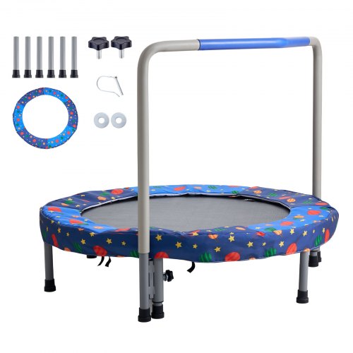 36 Kids Trampoline 3FT Indoor Outdoor Trampoline Foldable Mini Trampoline