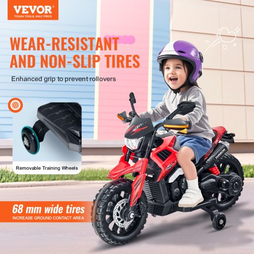 Kids Ride On Motorcycle 12V Battery Powered Electric Motorcycle with Speed