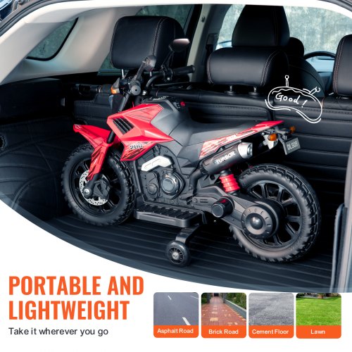 Kids Ride On Motorcycle 12V Battery Powered Electric Motorcycle with Speed