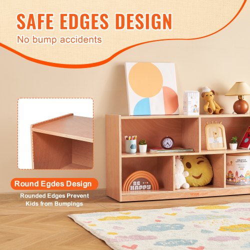 Cubby Mobile Tray Storage Cabinet 5Compartment Cubby Storage Shelf Cubby