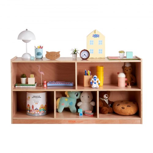 Cubby Mobile Tray Storage Cabinet 5Compartment Cubby Storage Shelf Cubby