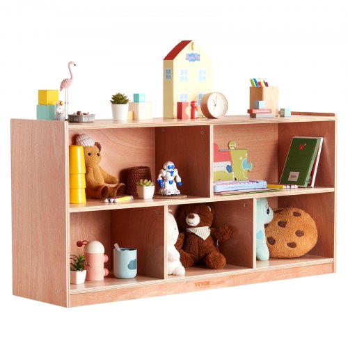 Cubby Mobile Tray Storage Cabinet 5Compartment Cubby Storage Shelf Cubby