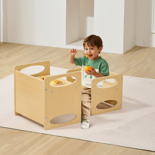 Montessori Weaning Table and Chair Set Wooden Toddler Table and Chair Set