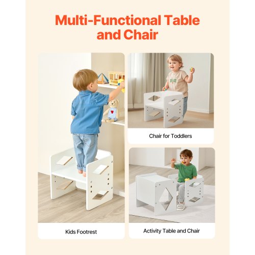 Montessori Weaning Table and Chair Set Wooden Toddler Table and Chair Set
