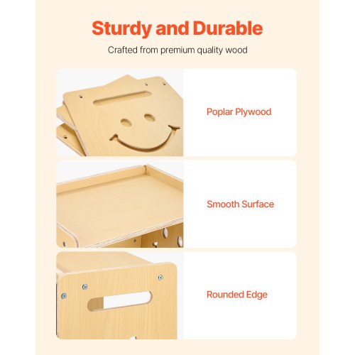 Montessori Weaning Table and Chair Set 3 In 1 Wooden Toddler Table and Chair Set