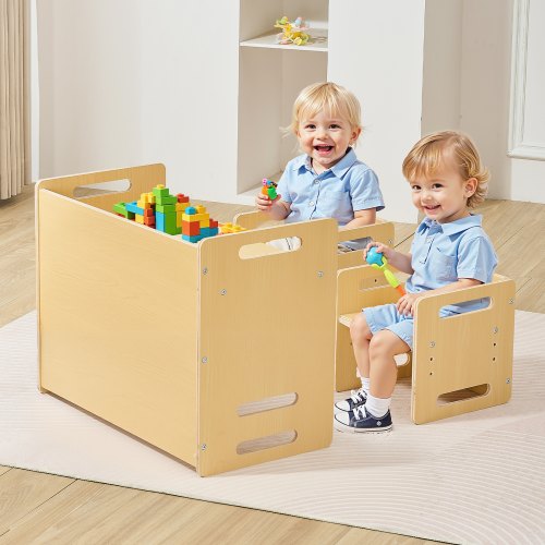 Montessori Weaning Table and Chair Set Wooden Toddler Table and Chair Set