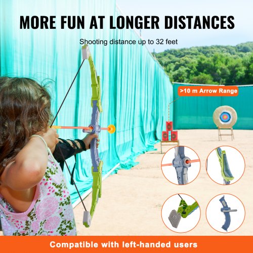 Bow and Arrow Set for Kids 2 Pack LED Light Up Archery Set with 20 Suction