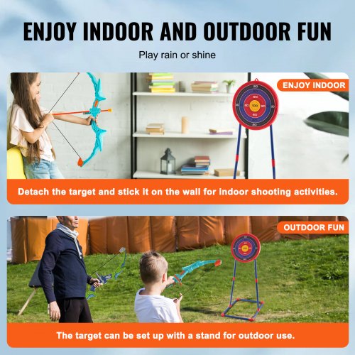 Bow and Arrow Set for Kids 2 Pack LED Light Up Archery Set with 20 Suction