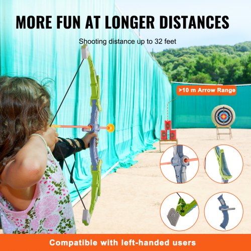 Bow and Arrow Set for Kids 2 Pack LED Light Up Archery Set with 20 Suction