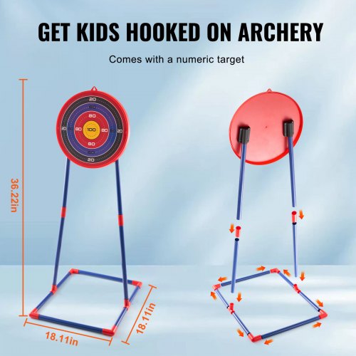 Bow and Arrow Set for Kids 2 Pack LED Light Up Archery Set with 20 Suction