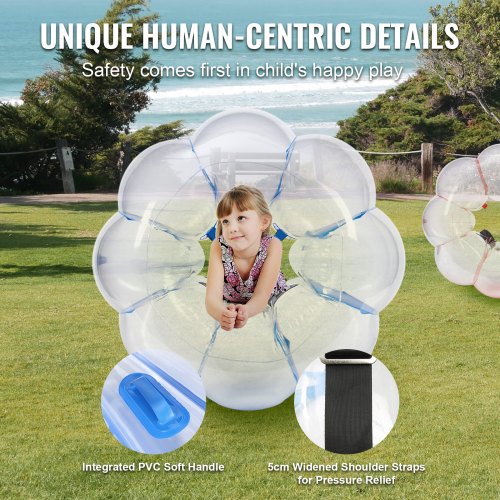 Inflatable Bumper Balls 2Pack 3FT09M Body Sumo Zorb Balls for Kids