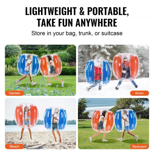 Inflatable Bumper Balls 2Pack 3FT09M Body Sumo Zorb Balls for Kids