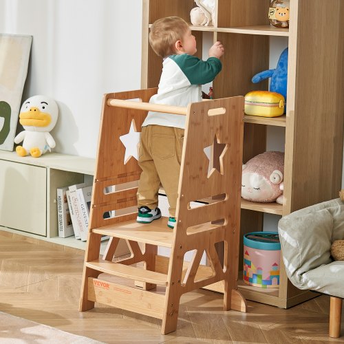 Tower Step Stool 3Level Height Adjustable Toddler Step Stools for Kids