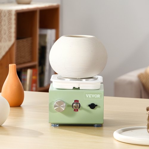 Mini Pottery Wheel 0320RPM Adjustable Speed Detachable Basin Forming