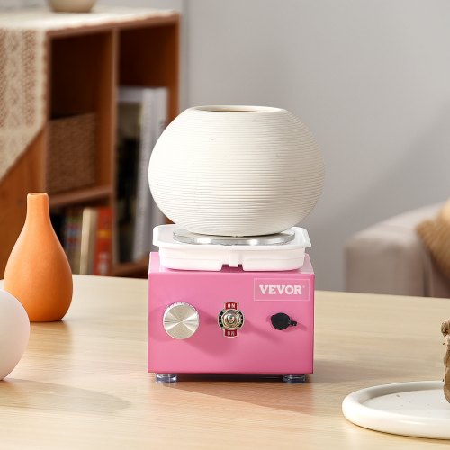 Mini Pottery Wheel 0320RPM Adjustable Speed Detachable Basin Forming