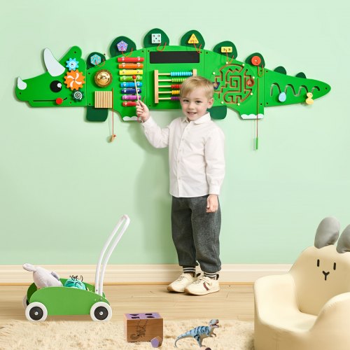 Dinosaur Activity Wall Busy Board Panels 11 Activities Montessori Sensory