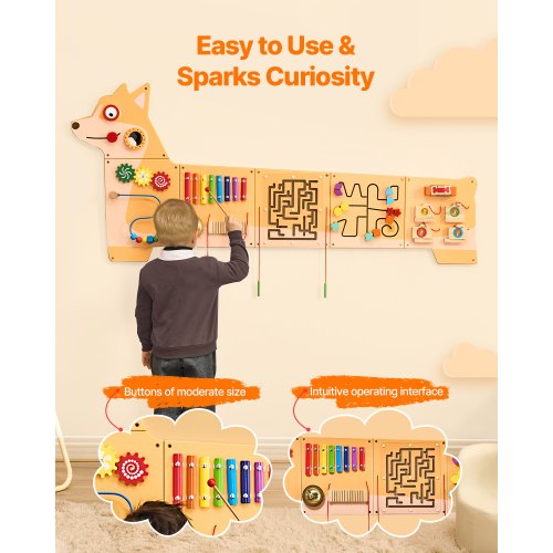 Puppy Activity Wall Busy Board Panels 12 Activities Montessori Sensory