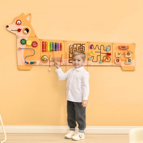 Puppy Activity Wall Busy Board Panels 12 Activities Montessori Sensory