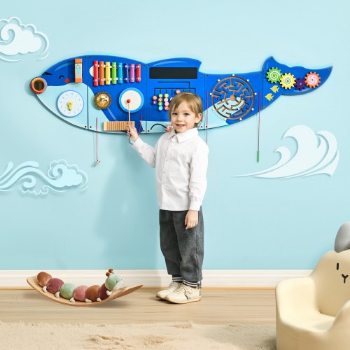 Orca Activity Wall Busy Board Panels 12 Activities Montessori Sensory Wall
