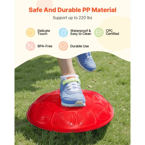 Turtle Balance Stepping Stones 6 PCS Up to 220 lbs Kids Turtle Jumping