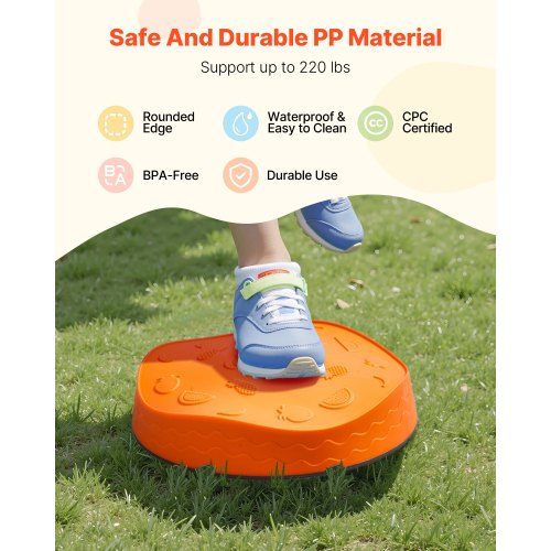 Balance Stepping Stones for Kids 6 PCS Up to 220 lbs NonSlip Toddlers