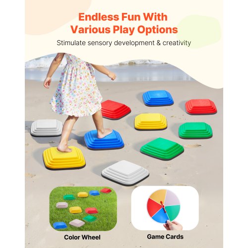 Balance Stepping Stones for Kids 10 PCS Up to 220 lbs NonSlip Toddlers