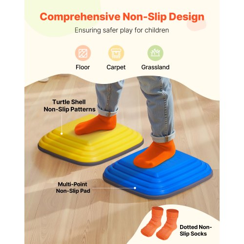 Balance Stepping Stones for Kids 10 PCS Up to 220 lbs NonSlip Toddlers